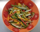 A picture of step 6 of Mixed vegetable salad in cocktail sauce# Easter specialcontest#.