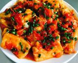 A picture of step 5 of Fried Tofu in Tomato Sauce.