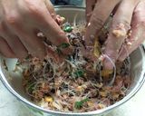 A picture of step 4 of Vietnamese Fried Crab Spring Rolls.