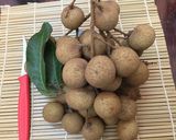 A picture of step 1 of Longans with Fresh Lotus Seed Filling in Syrup.