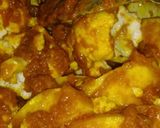 A picture of step 5 of Aloo gobhi salan.