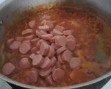 Foto del paso 4 de la receta: Fideos con salsa y salchichas