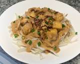 Bean Sprouts and Fried Tofu in Peanut Sauce langkah memasak 7 foto