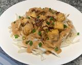 Foto langkah ke 7 dari resep Bean Sprouts and Fried Tofu in Peanut Sauce.