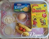 Foto langkah ke 1 dari resep Pancake Pisang Strowbery Kebun Sendiri (MPASI 1+).