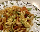 A picture of step 4 of Chewy Shrimp Yaki Udon.