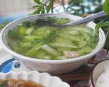 Hình bước làm 2 của món Canh bí xanh thịt xay