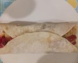A picture of step 5 of Healthy Roti wraps.