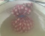 A picture of step 2 of California Farm Fresh Mozarella Cheese.