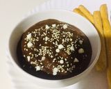 A picture of step 3 of Chickpeas chocolate Hummus.