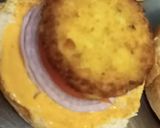 A picture of step 3 of Aloo tikki Burgur.