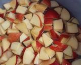 Gyömbéres Fahéjas Gyümölcsös rizstejszínes leves 🍐 körte 🍒 Alma 🍎🍒(rántásmentes habarásmentes) recept fázis 2 fotója