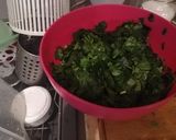 A picture of step 2 of Spanakopita (Greek Spinach and Cheese Pie).