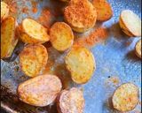 Foto del paso 2 de la receta: Vegano - hongo melena de león marinado, con papas especiadas y coliflor al ajo