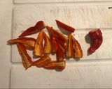 A picture of step 1 of Kiwi Mango hot sauce.