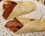 Foto del paso 4 de la receta: Fajitas de butifarra y bacon con champiñones