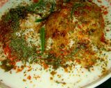 A picture of step 10 of Dahi vadas.