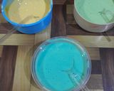 Foto langkah ke 4 dari resep Rainbow Steam Cake.
