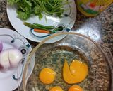A picture of step 1 of Simple Omelet with Lacha Paratha n Tea.