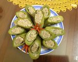 Hình bước làm 6 của món Lặc lè nhồi thịt