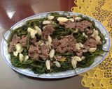Hình bước làm 6 của món Thịt trâu xào rau muống