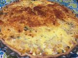 Tarta de espinaca, choclo y atún