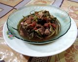 Foto langkah ke 4 dari resep Tumis kangkung daging.