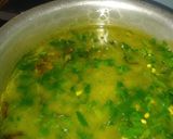 A picture of step 5 of Palak mong daal.