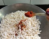 A picture of step 5 of Murmura bhel.