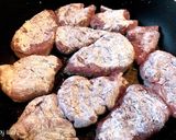A picture of step 4 of Pork Tenderloin Sauté with Ginger Onion Sauce.