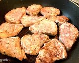 A picture of step 5 of Pork Tenderloin Sauté with Ginger Onion Sauce.