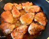 A picture of step 6 of Pork Tenderloin Sauté with Ginger Onion Sauce.