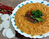 A picture of step 2 of முள்ளங்கி சட்னி.