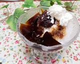 A picture of step 5 of Shaved Ice with Coffee Jelly.