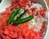 A picture of step 2 of lentils soup.