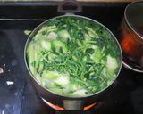 Hình bước làm 3 của món Canh cá nấu rau rút, mướp, rau ngót