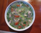 Hình bước làm 4 của món Canh ngao nấu bầu