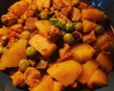 A picture of step 4 of Soya Chunks Masala 😋.