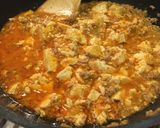 Hình bước làm 9 của món Đậu phụ xào thịt Mapo Tofu nấu đơn giản kiểu Nhật