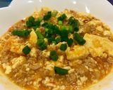 Hình bước làm 10 của món Đậu phụ xào thịt Mapo Tofu nấu đơn giản kiểu Nhật