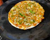 A picture of step 4 of Vegetable Pizza On Tawa.