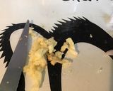 Une image de l'étape 5 de Citrouille joyeuse (purée de courge delica moretti,pommes de terre,lard,emmental,persil).
