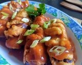 Foto langkah ke 5 dari resep Terong Bungkus Tahu Saus Tiram.
