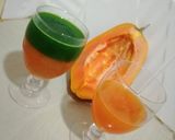 A picture of step 2 of Papaya smoothie.