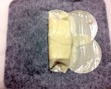 A picture of step 4 of Easy Burritos with Gyoza Wrappers (Toaster Method).