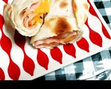 A picture of step 14 of Easy Burritos with Gyoza Wrappers (Toaster Method).
