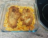 Foto del paso 5 de la receta Pechuga rebozada con pasta al horno