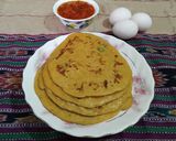 A picture of step 4 of Egg Pancakes.