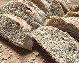 A picture of step 14 of Quick-to-Make No Knead French Style Bread with Oat & Lentil Flour.
