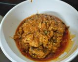 A picture of step 6 of Gobhi Mussalam.